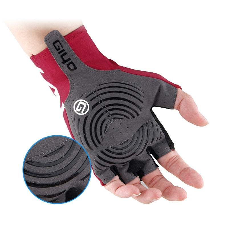 Half Finger Bike Gloves - Blue Force Sports