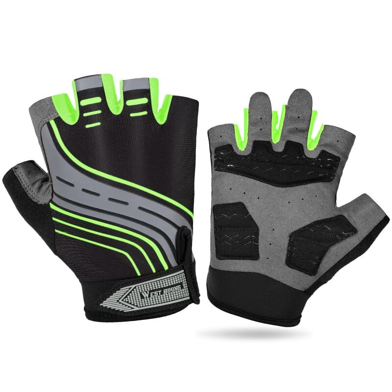 Half Finger Bike Gloves - Blue Force Sports
