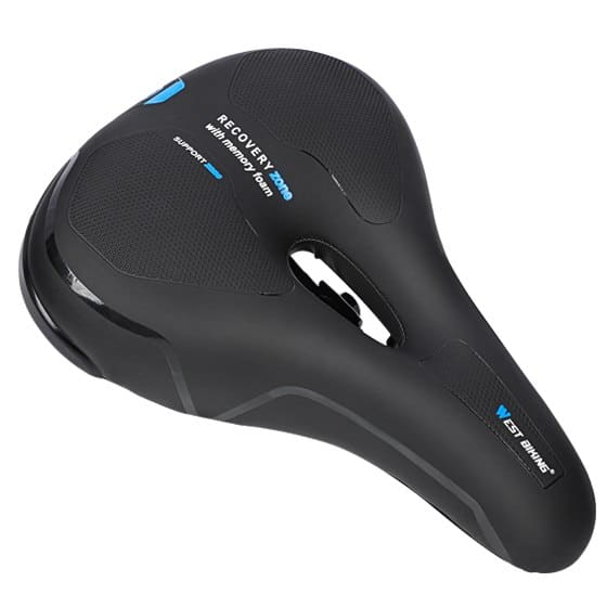 Non-Slip Shock-Absorbing Bicycle Saddle - Blue Force Sports