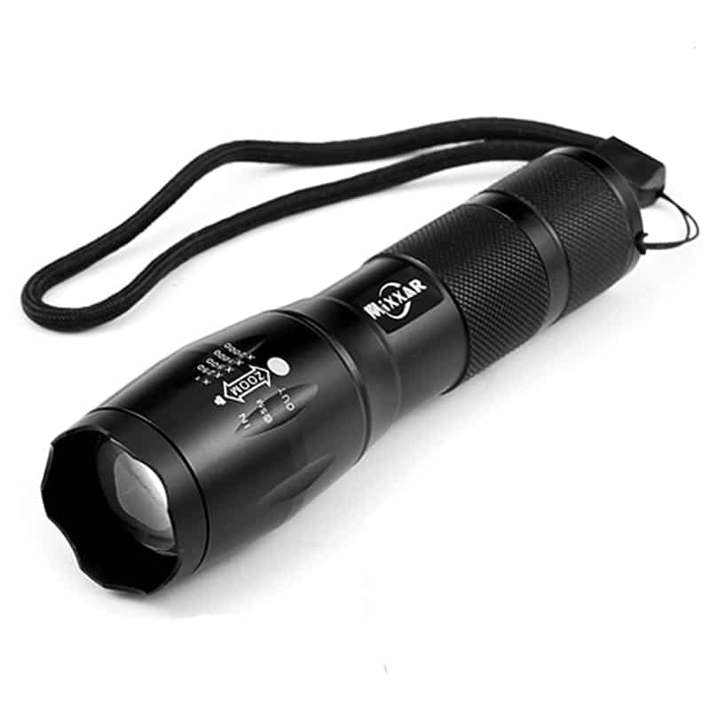 Waterproof Zoomable Bicycle LED Flashlight with Adjustable Focus - Blue Force Sports