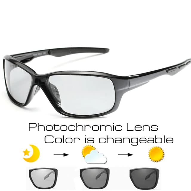 Sport Photochromic Polarized Cycling Glasses - Blue Force Sports