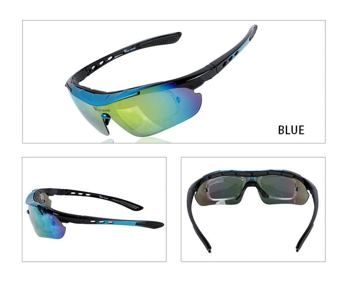 5 Lenses Outdoor Cycling Glasses - Blue Force Sports