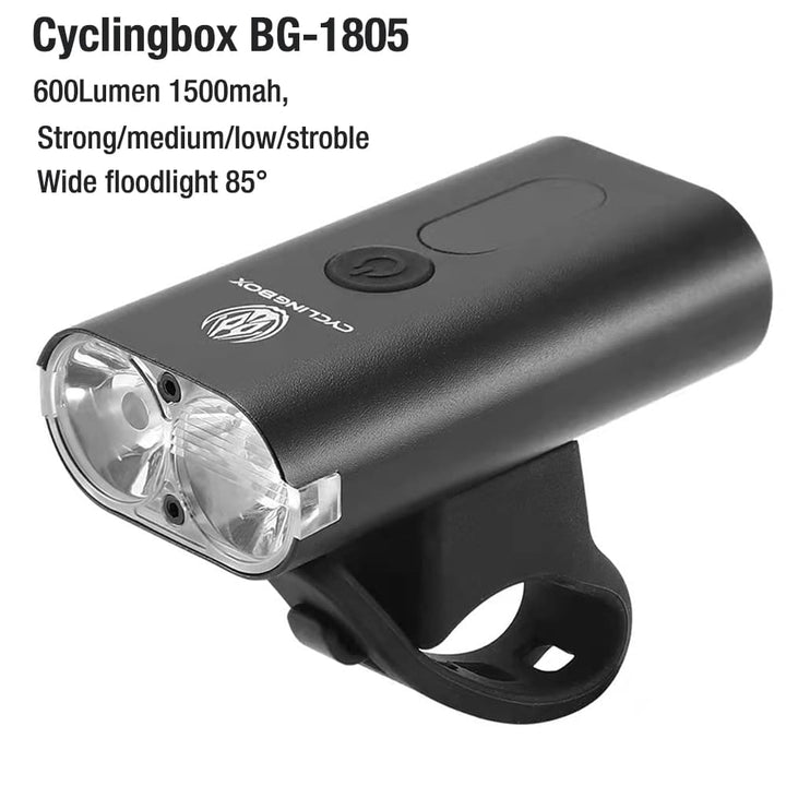 Rechargeable Waterproof Bicycle Light - Blue Force Sports