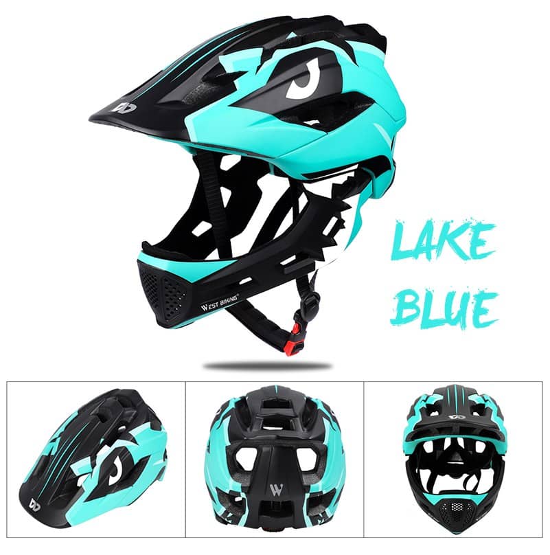 Kid's Extended Design Sports Helmet - Blue Force Sports