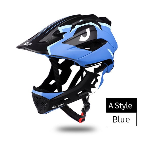 Kid's Extended Design Sports Helmet - Blue Force Sports