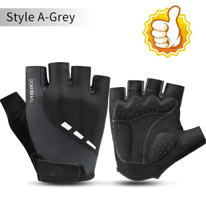 Half Finger Anti-Slip Bicycle Gloves for Sport - Blue Force Sports