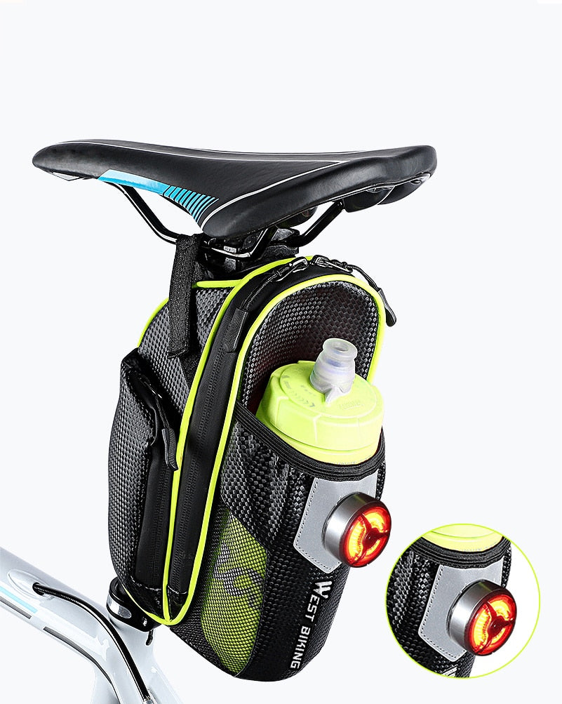 Waterproof Bicycle Saddle Bag - Blue Force Sports