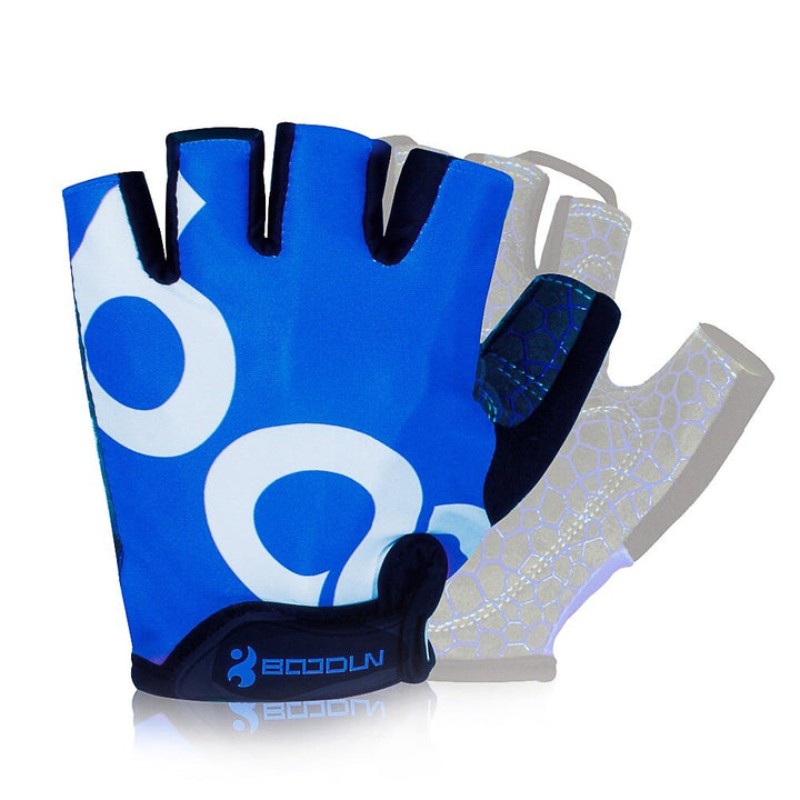 Unisex Half Finger Gym Gloves - Blue Force Sports