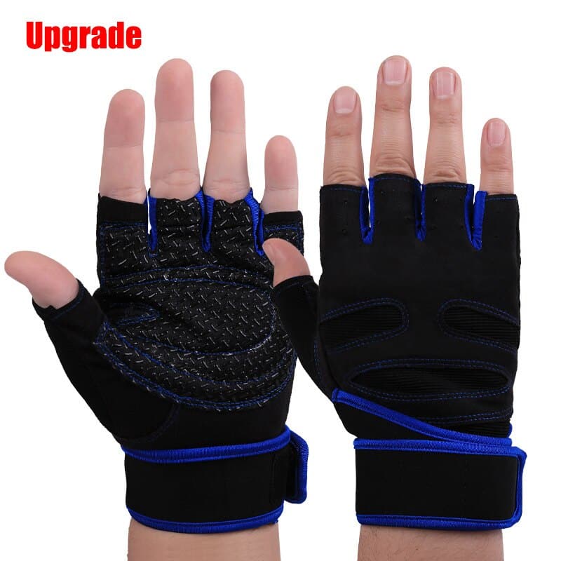Men's Breathable Mesh Sport Gloves - Blue Force Sports