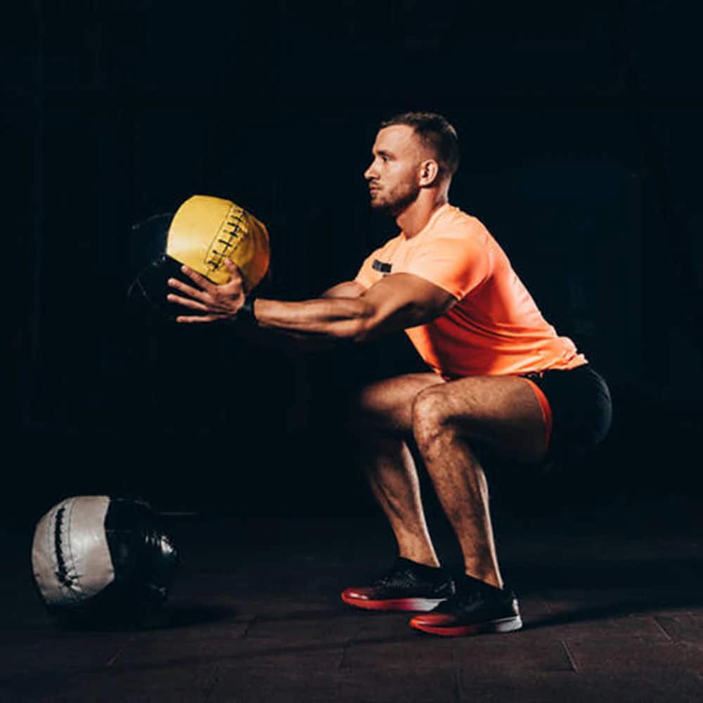 Crossfit Muscle Building Exercise Ball - Blue Force Sports
