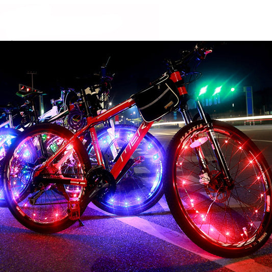 Waterproof Colorful Bright Bicycle LED Lights 20 Pcs Set - Blue Force Sports
