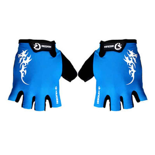 Shockproof Comfortable Cycling Half-Finger Gloves - Blue Force Sports