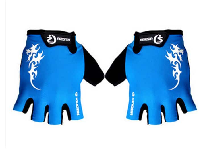 Shockproof Comfortable Cycling Half-Finger Gloves - Blue Force Sports
