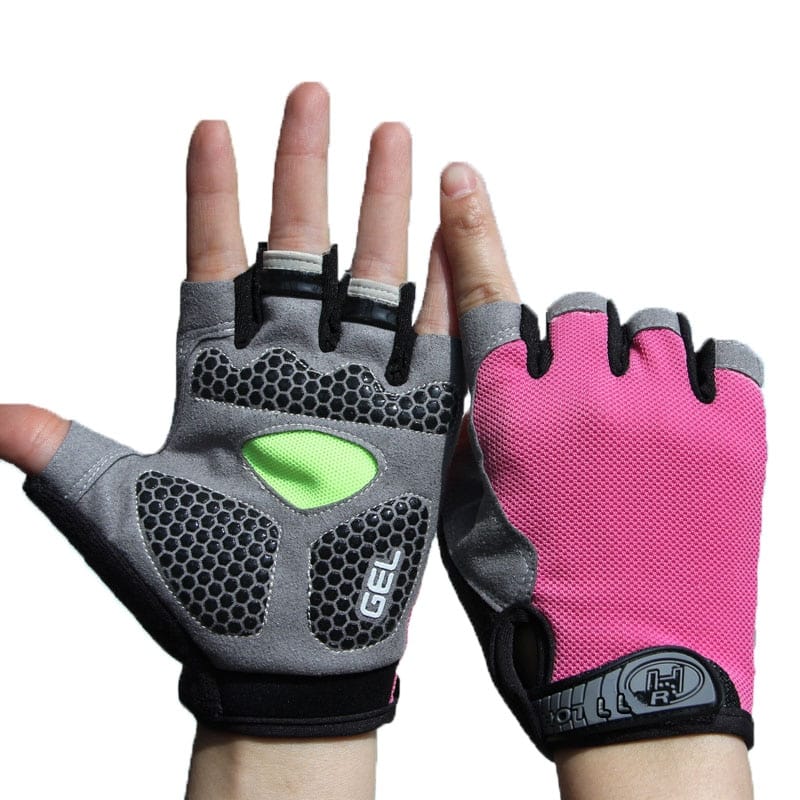 Gel Padded Half Finger Sports Gloves - Blue Force Sports