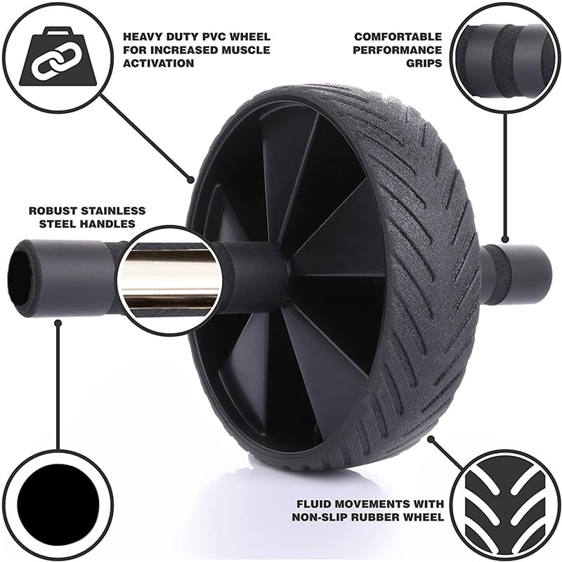 Muscle Abs Black Roller - Blue Force Sports