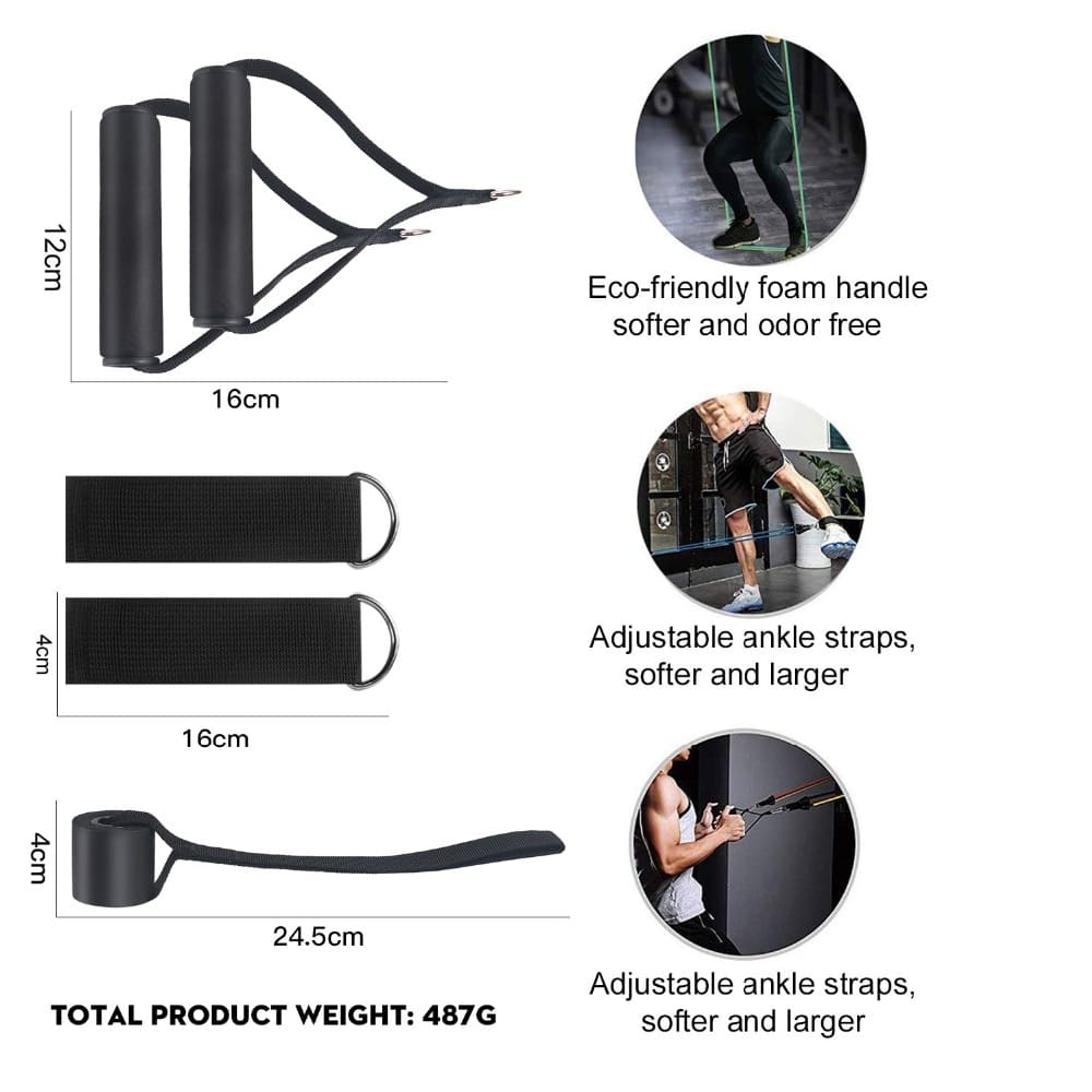 Crissfit Resistance Bands 11 Pcs Set - Blue Force Sports