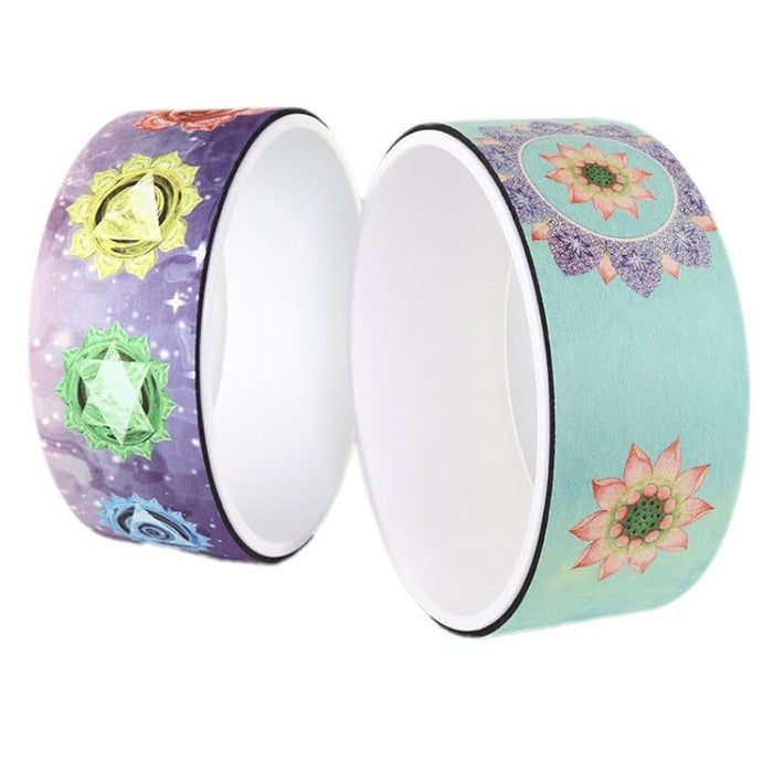 Suede Printed Yoga Natural Rubber Wheel - Blue Force Sports
