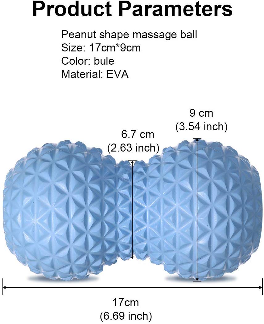 Fitness Peanut Massage Foam Roller - Blue Force Sports