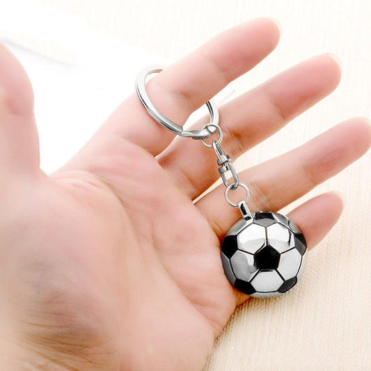 Football Designed Metal Key Chain - Blue Force Sports