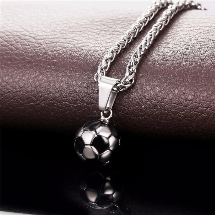 Football Pendants with Chain - Blue Force Sports