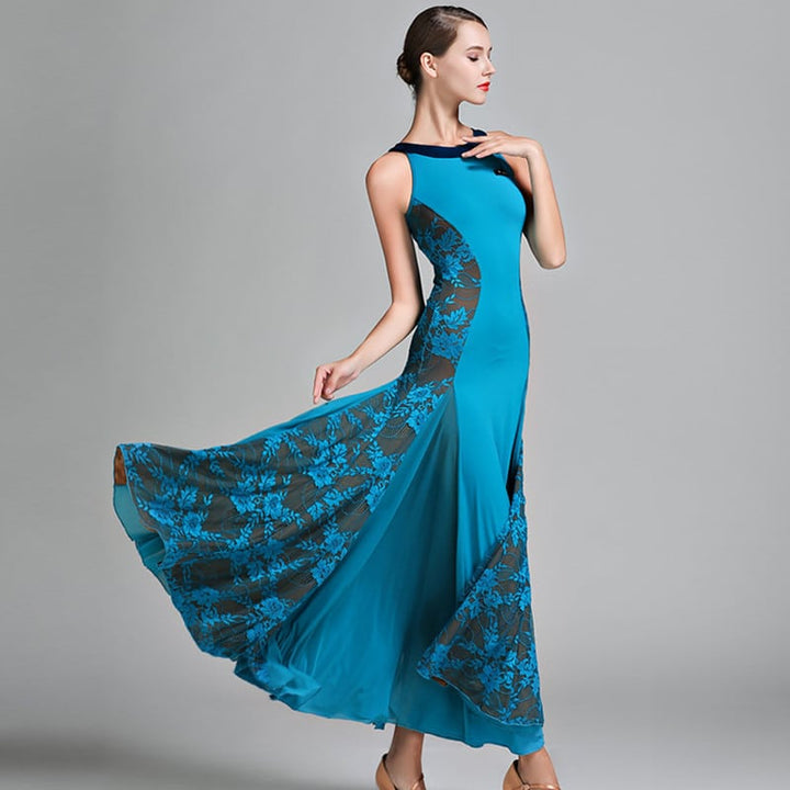 Women's Fashion Ballroom Dance Dresses - Blue Force Sports