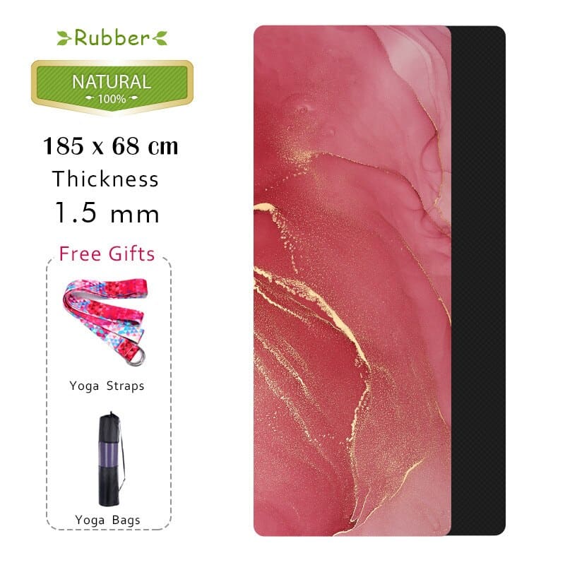 Marble Pattern Yoga Mat - Blue Force Sports
