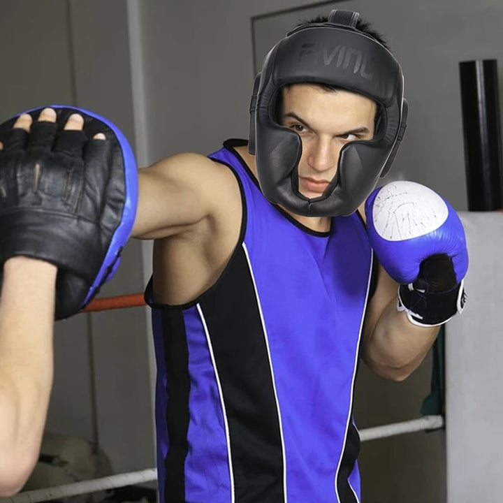 Full-Covered Boxing Helmet - Blue Force Sports