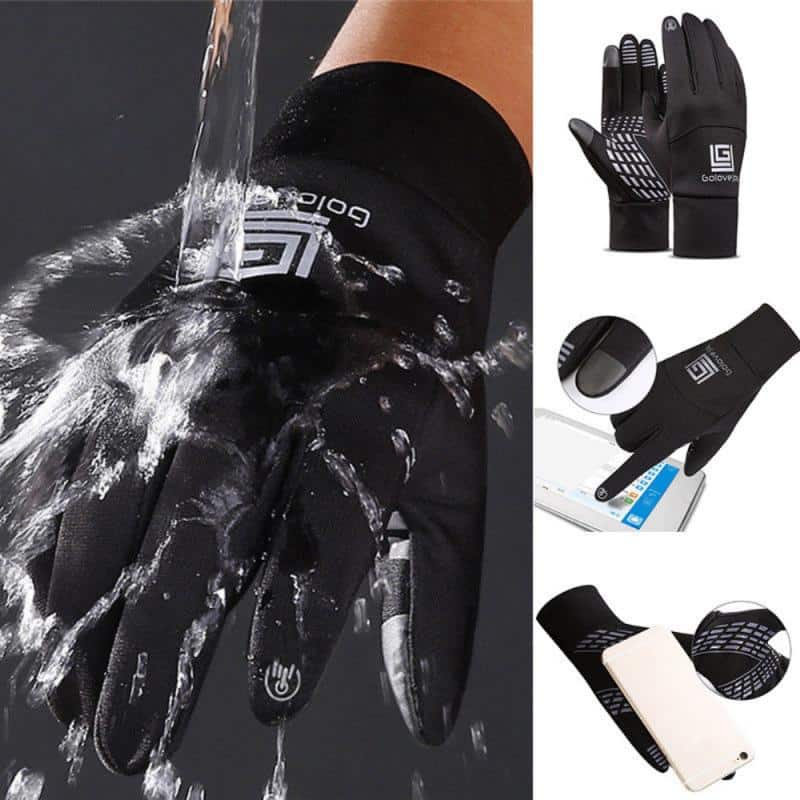 Touch Screen Winter Windproof Sports Gloves - Blue Force Sports