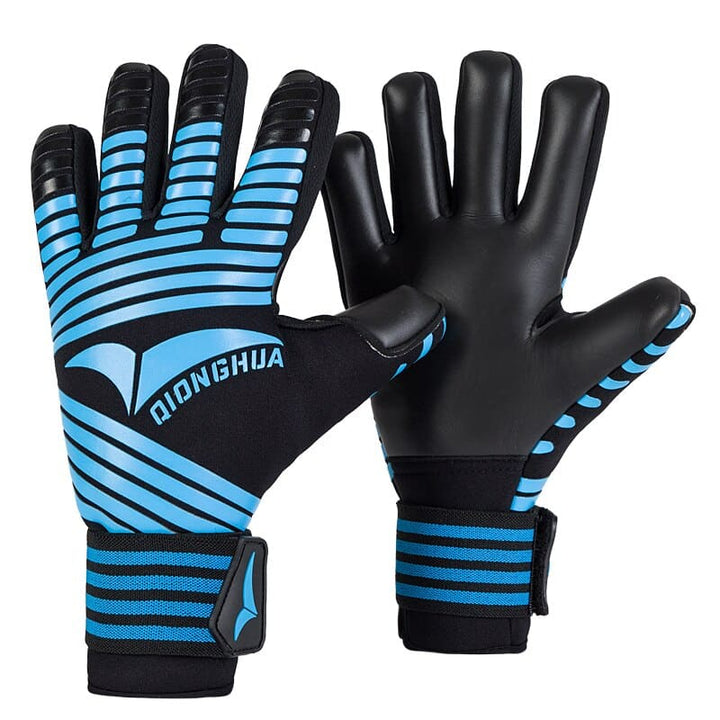 Contrast Stripes Goalkeeper Gloves - Blue Force Sports