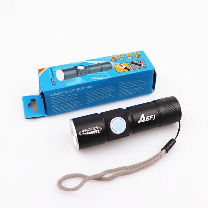 AvLight Mini USB Flashlight Torch - Blue Force Sports