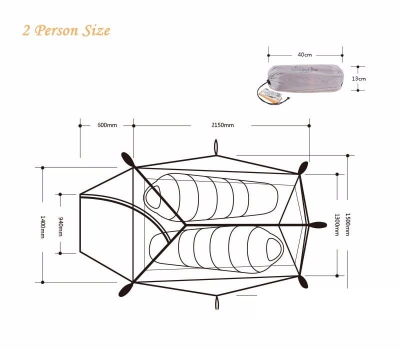 Silicone Fabric Ultralight Tent - Blue Force Sports