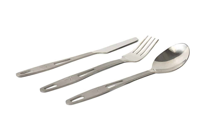 Titanium Camping Cutlery Set with Buckle - Blue Force Sports