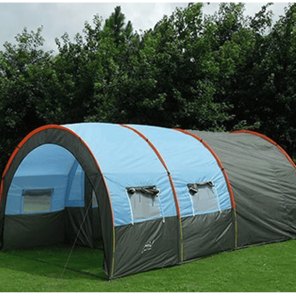 High Quality Large Tunnel Shaped Waterproof Camping Tent - Blue Force Sports
