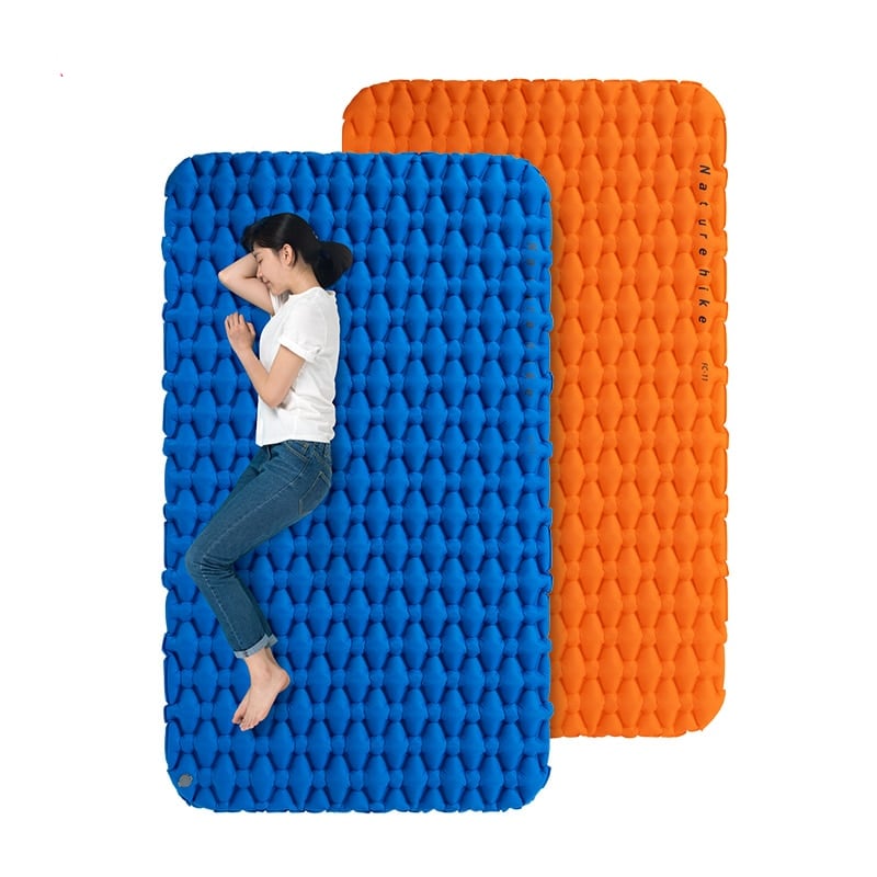 Double Outdoor Camping Pad with Air Bag - Blue Force Sports