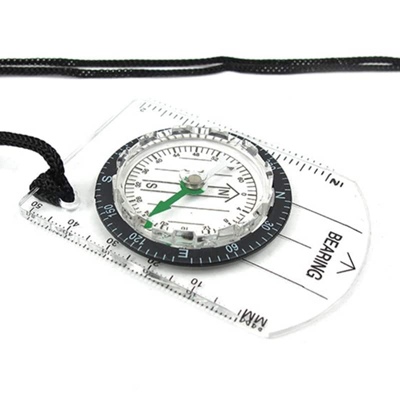 Transparent Portable Compass for Travel - Blue Force Sports