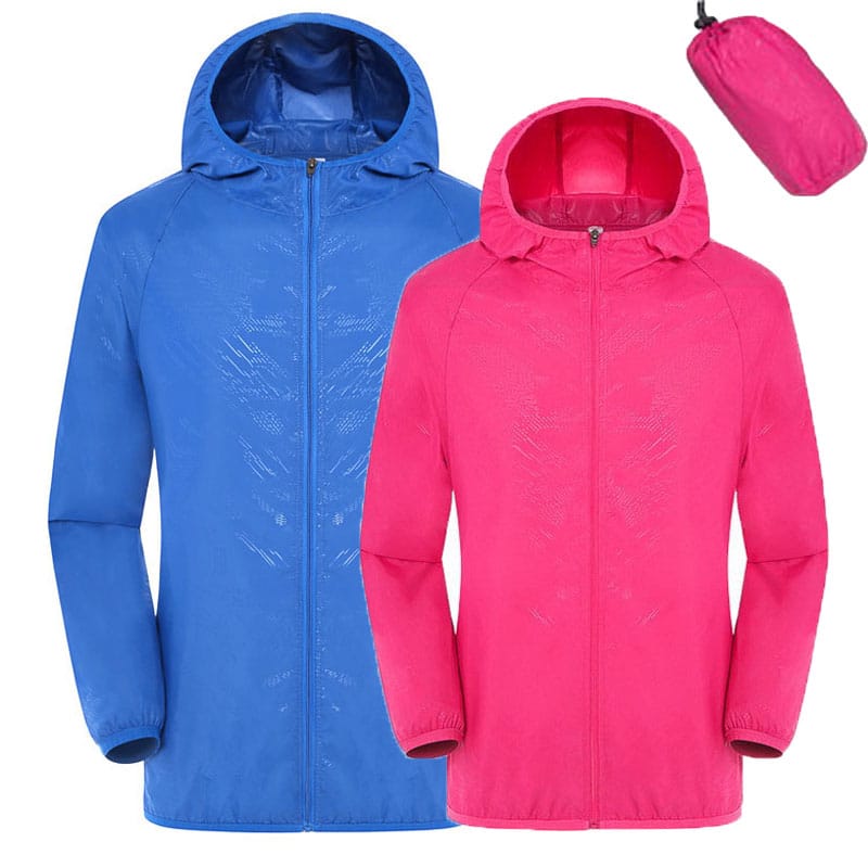 Waterproof Thin Hiking Jacket - Blue Force Sports
