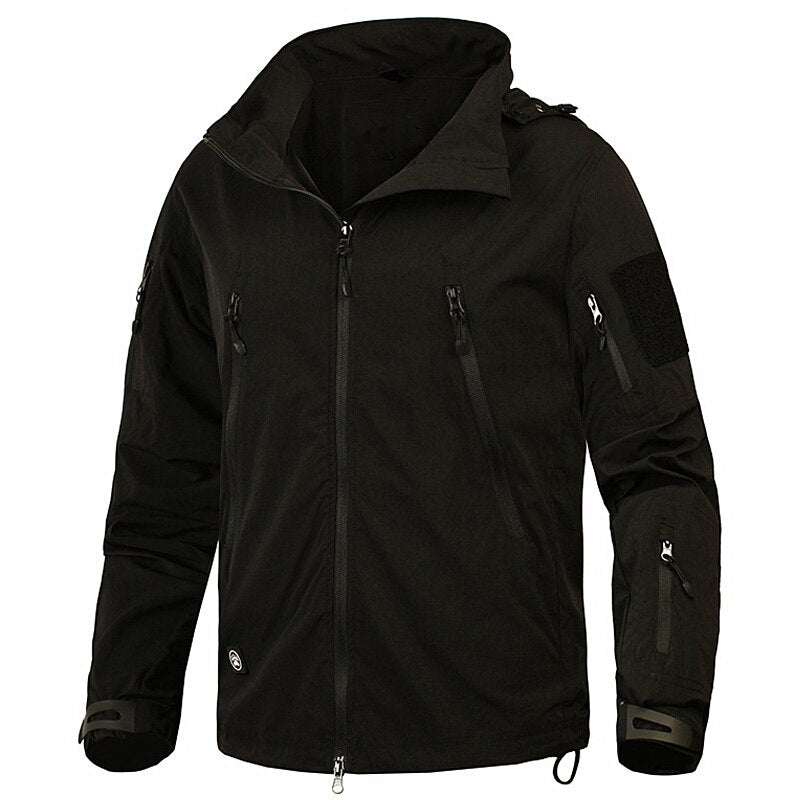 Men's Military Tactical Breathable Nylon Light Windbreaker - Blue Force Sports