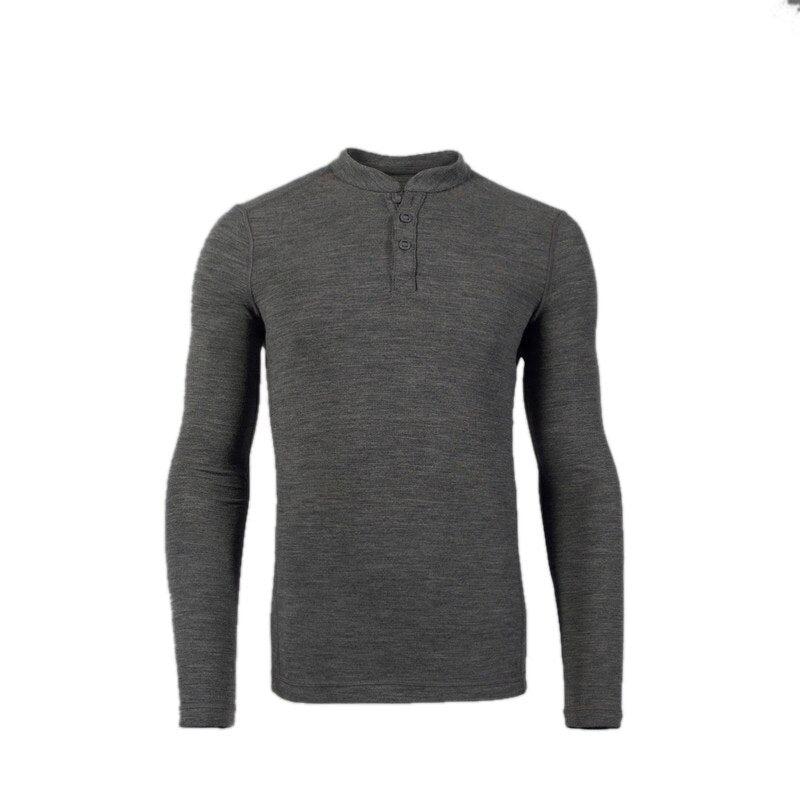 High Quality Comfortable Long-Sleeved Wool Men's T-Shirt - Blue Force Sports