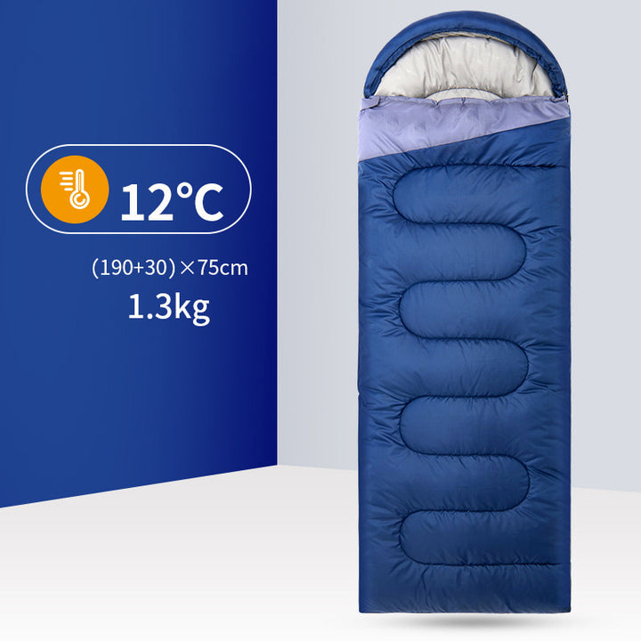 Outdoor Camping Portable Warm Trip Sleeping Bag - Blue Force Sports