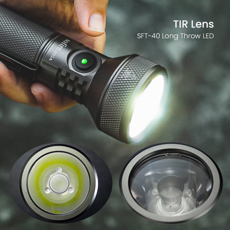 Linterna LED recargable de alta potencia de 2100 lm