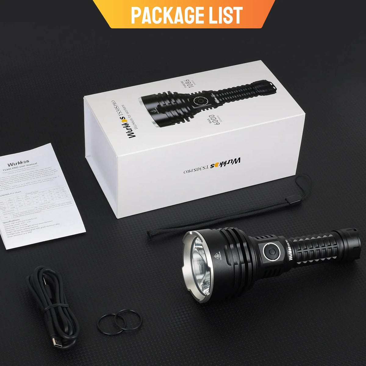 Wiederaufladbare taktische LED-Taschenlampe mit 6000 Lumen, mit Powerbank-Funktion, USB-C, große Reichweite