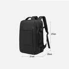 Erweiterbarer USB-Reiserucksack für Männer