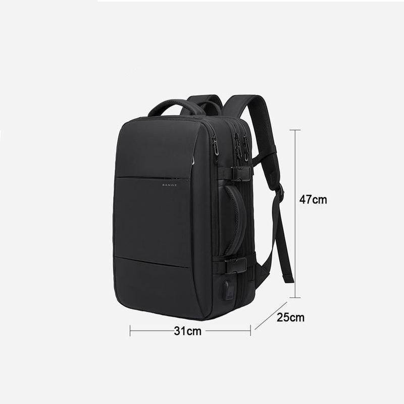 Erweiterbarer USB-Reiserucksack für Männer