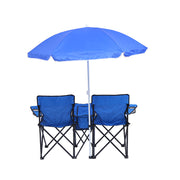 Outdoor Double Portable Camping Folding Chair - Blue Force Sports