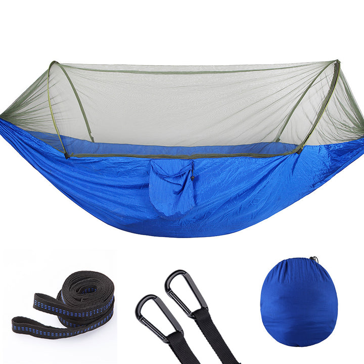 Fully Automatic Quick Opening Hammock With Mosquito Net - Blue Force Sports