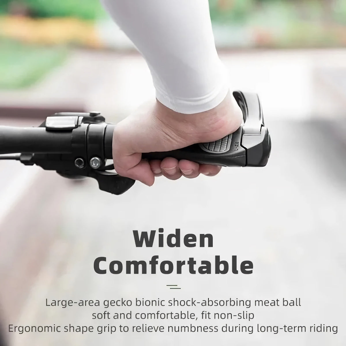 Puños de cuerno de oveja para bicicleta de montaña