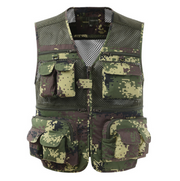 Multi-pocket Men's Professional Photography Vest - Blue Force Sports
