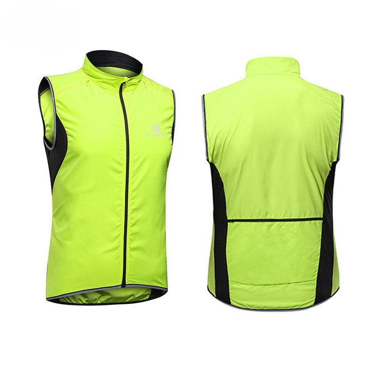 Sleeveless Windproof Vest Top Bike Sleeveless Cycling Jacket - Blue Force Sports
