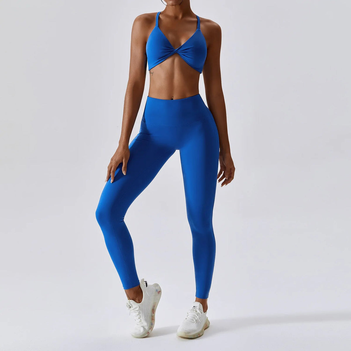 Conjunto de yoga sin costuras para mujer
