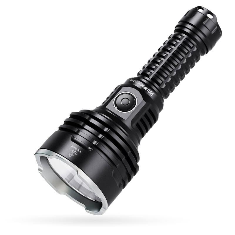 Wiederaufladbare taktische LED-Taschenlampe mit 6000 Lumen, mit Powerbank-Funktion, USB-C, große Reichweite